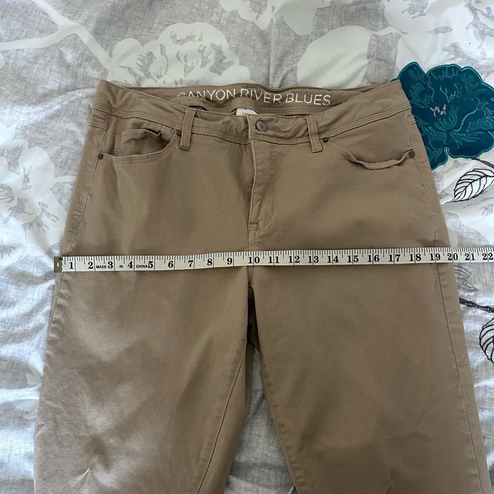 Canyon River Blues Pants Women’s 14 Tan Ankle Mid Rise Casual Pants - Picture 6 of 10